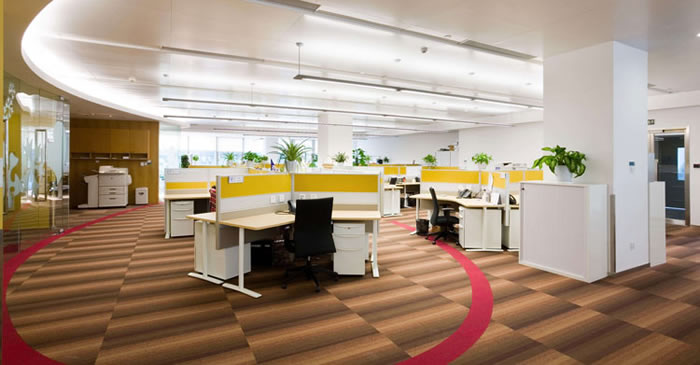 辦公室裝修顏色和光線怎么設計合理？